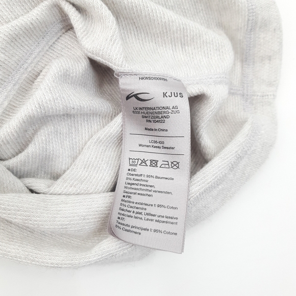 KJUS | Kessy II Cotton Cashmere Sweater - Silver Fog - Picture 7 of 9